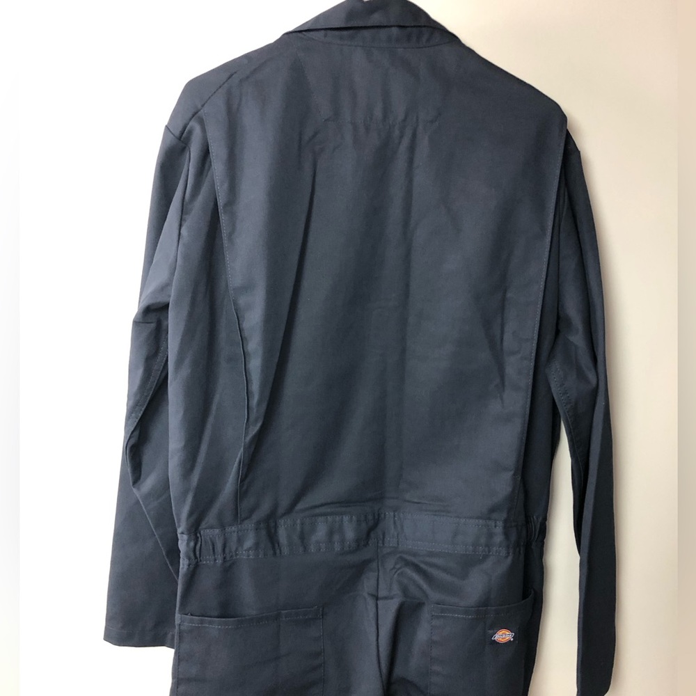 Dickies Long Sleeve Overalls Coveralls Navy Blue L Tall LT Zip Front NWT - Picture 5 of 7